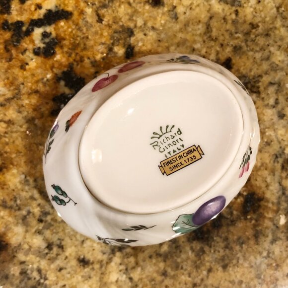 Richard Ginori Italian Sugar Bowl & Creamer & Underplate Set - Picture 5 of 12